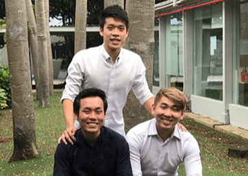 TreeDots founders Nicholas Lim, Tylor Jong and Jia Cai Lau
