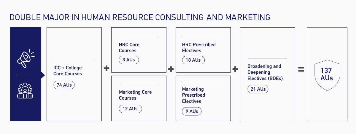 Double Major in Human Resource Consulting and Marketing Overview