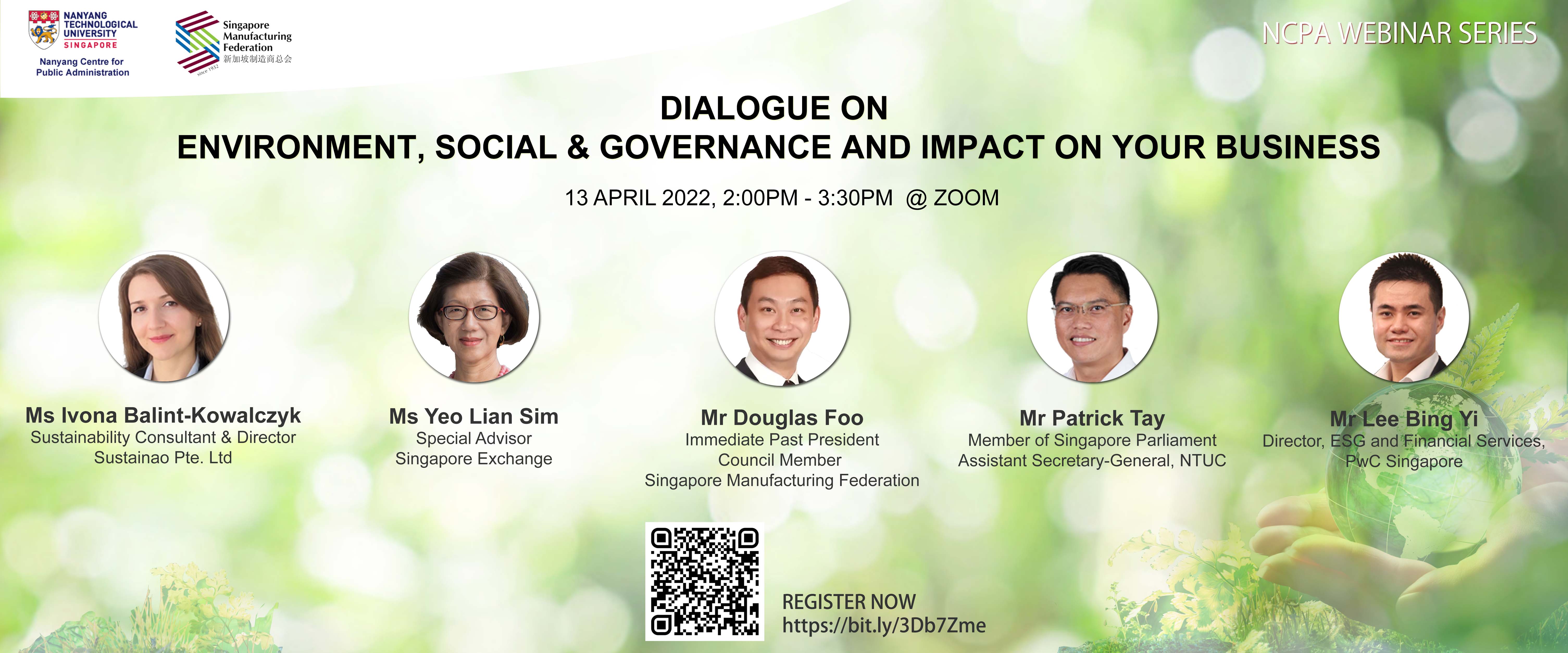Dialogue on Environment, Social and Governance and Impact on Your Business