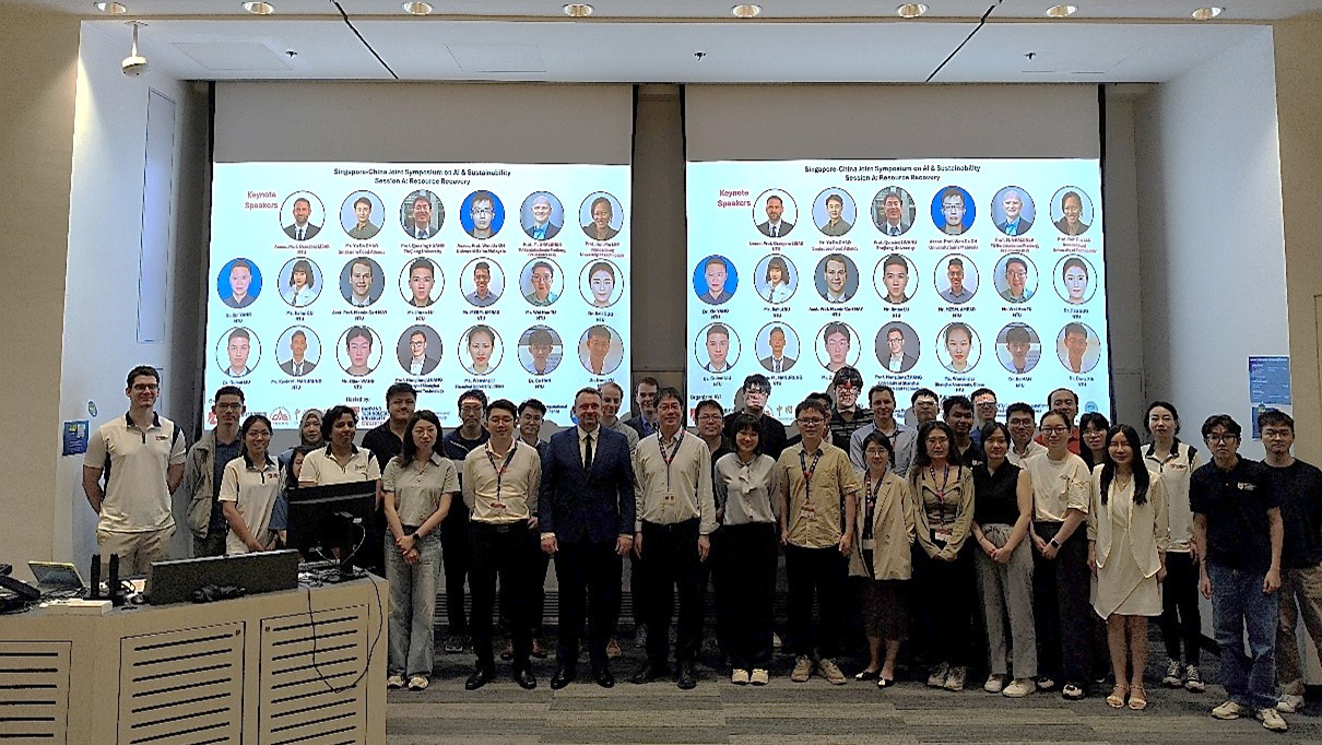 Group photo of participants from the Young Scientists Forum, Day 2, Session A on Resource Recovery