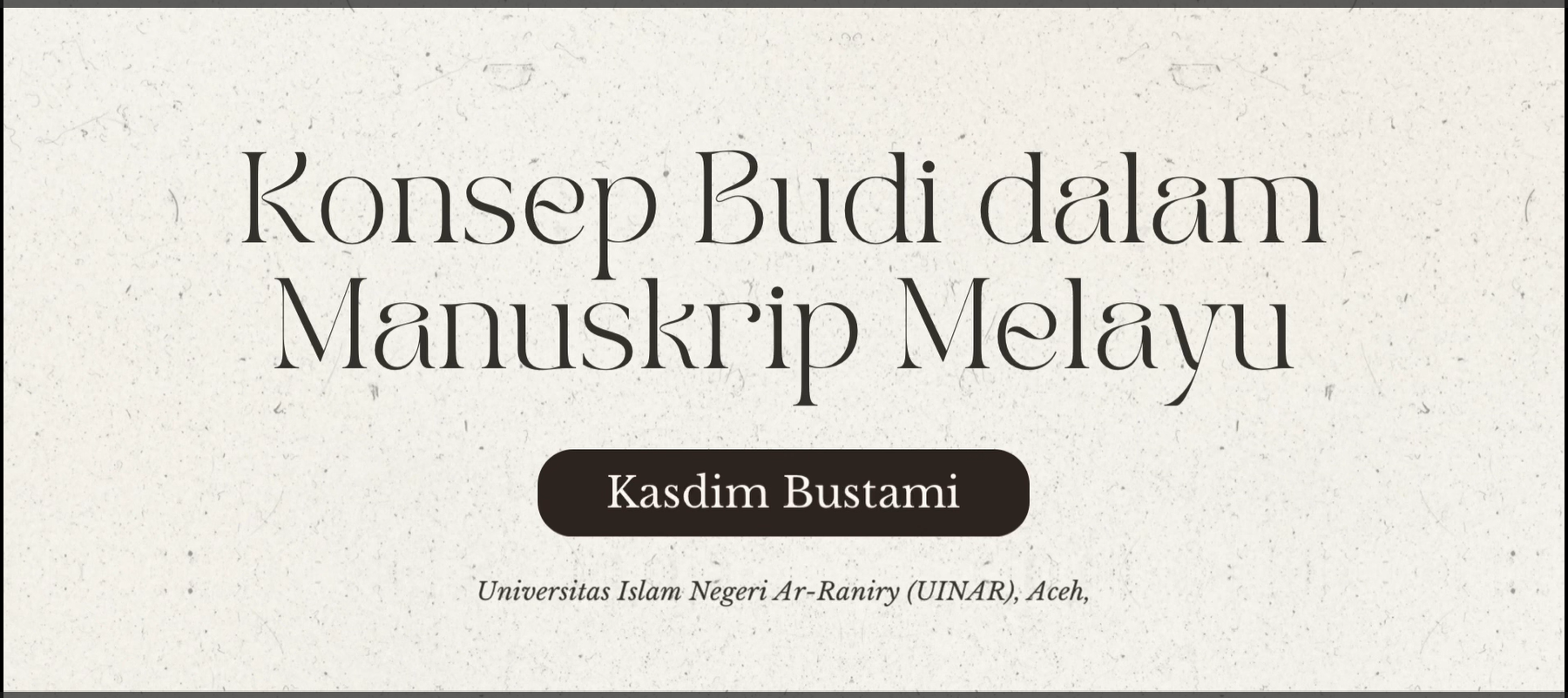 1. Kasdim Bustami