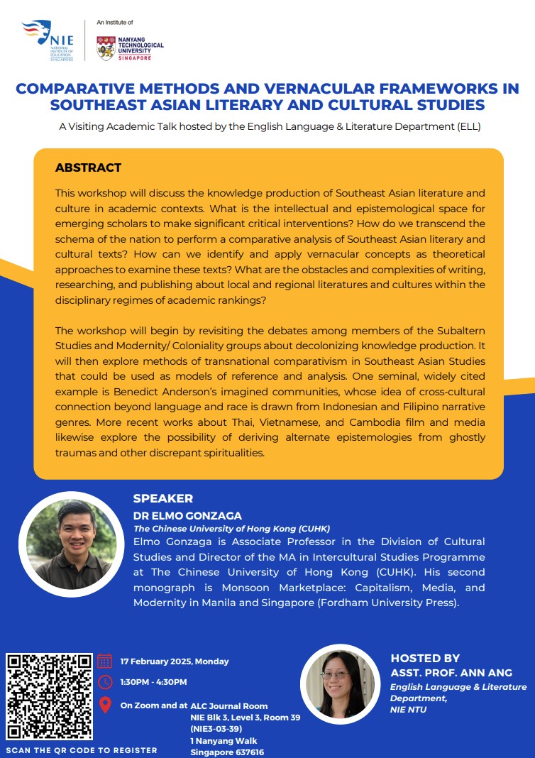 Comparative Methods and Vernacular Frameworks in Southeast