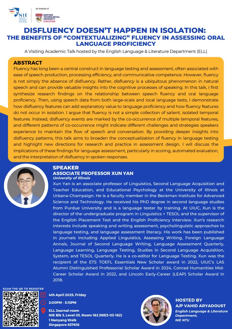 Disfluency doesn’t happen in isolation The benefits of “contextualizing” fluency in assessing oral language proficiency