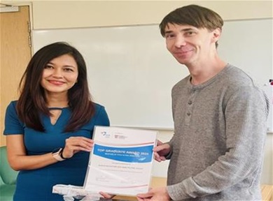 Nisha_Top Graduate award cover