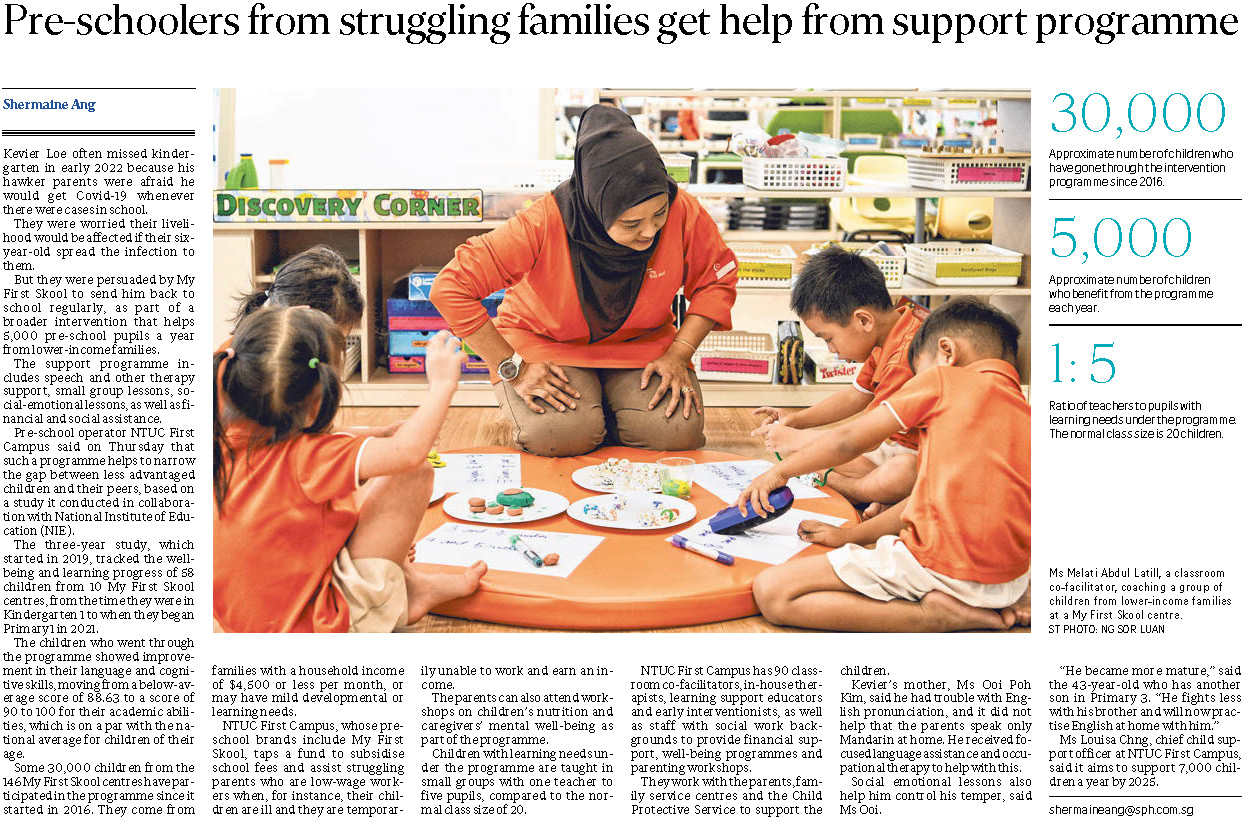20221015 Pre-schoolers from struggling families get help from support programme
