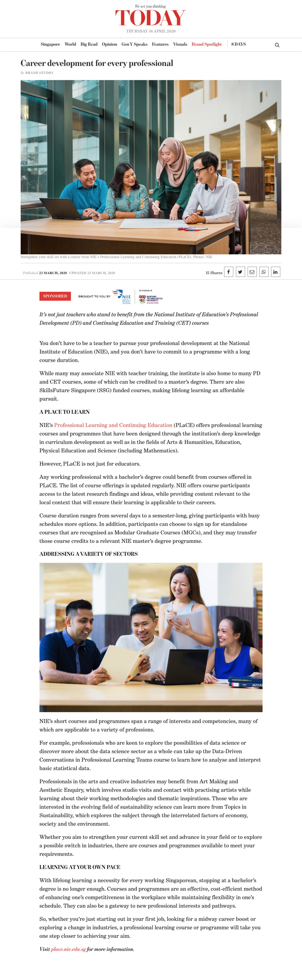 Career development for every professional