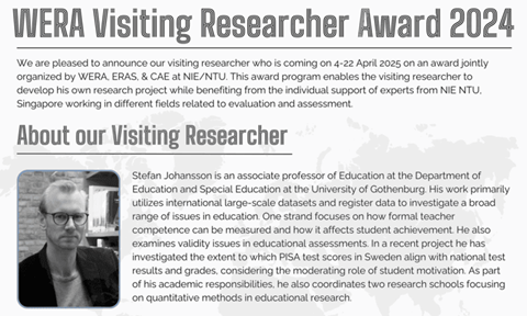 WERA Researcher Award 2024 thumbnail