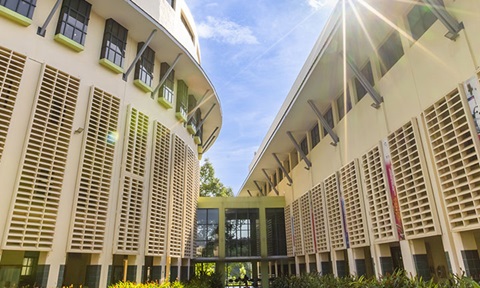 NIE Inside Campus Building With Ray Of Light (720x432px)