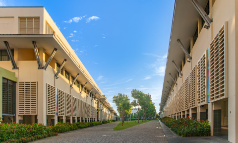 E - Campus Runway Outdoor Fork Blue Skies Sunrise