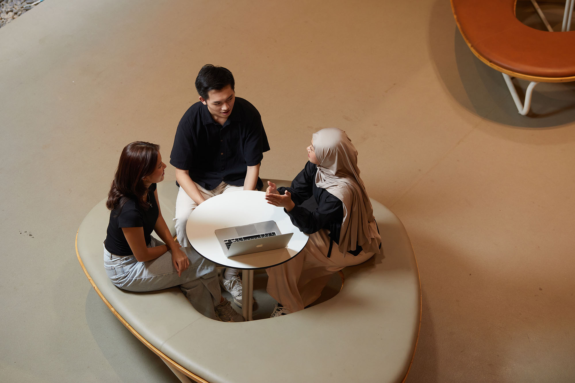Students in discussion