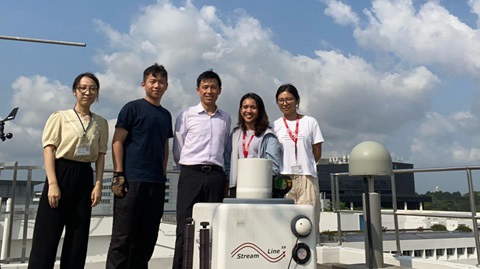 Research Team with Prof. Steve during first LiDAR set-up