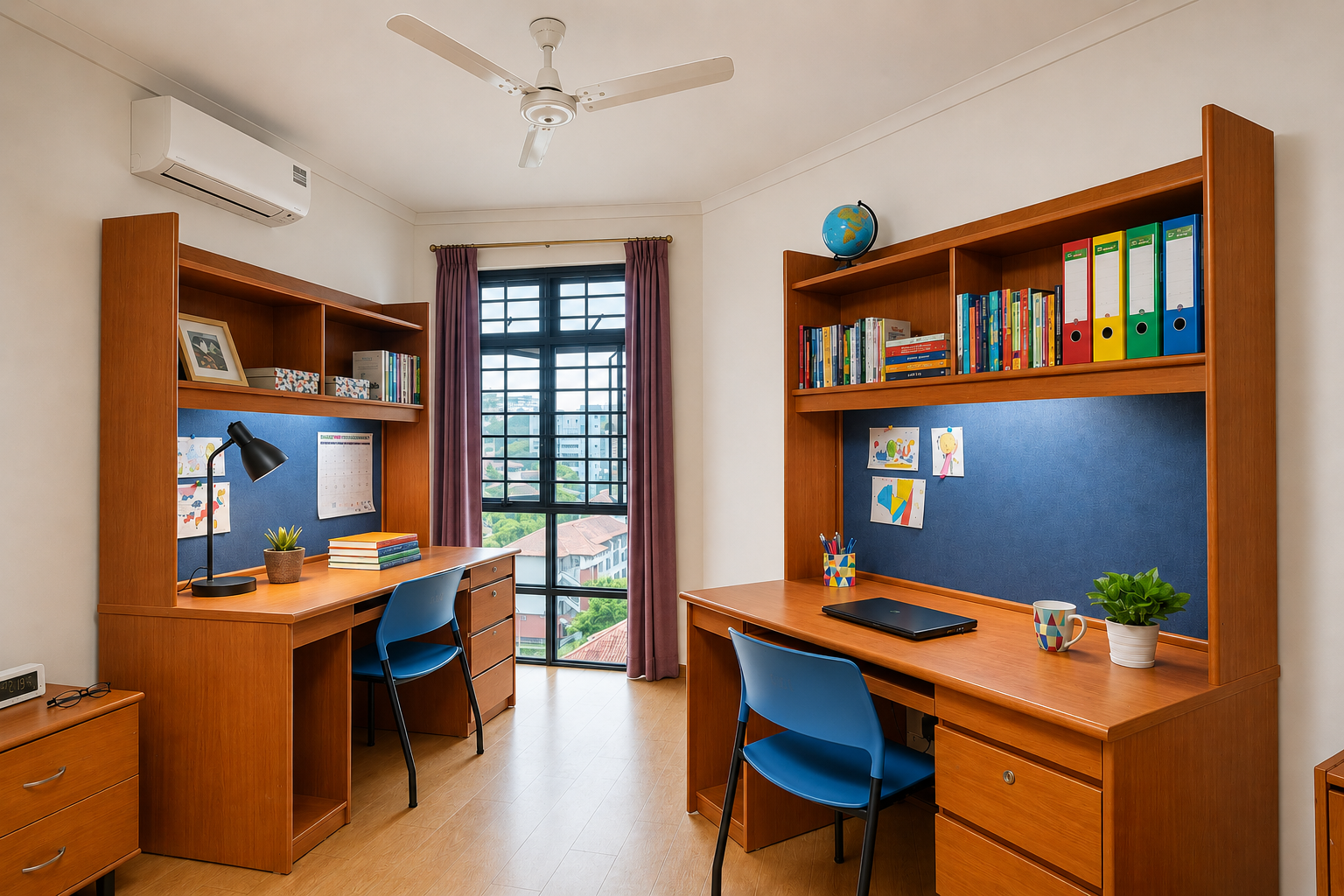 GH1 Double Room (Desk View)