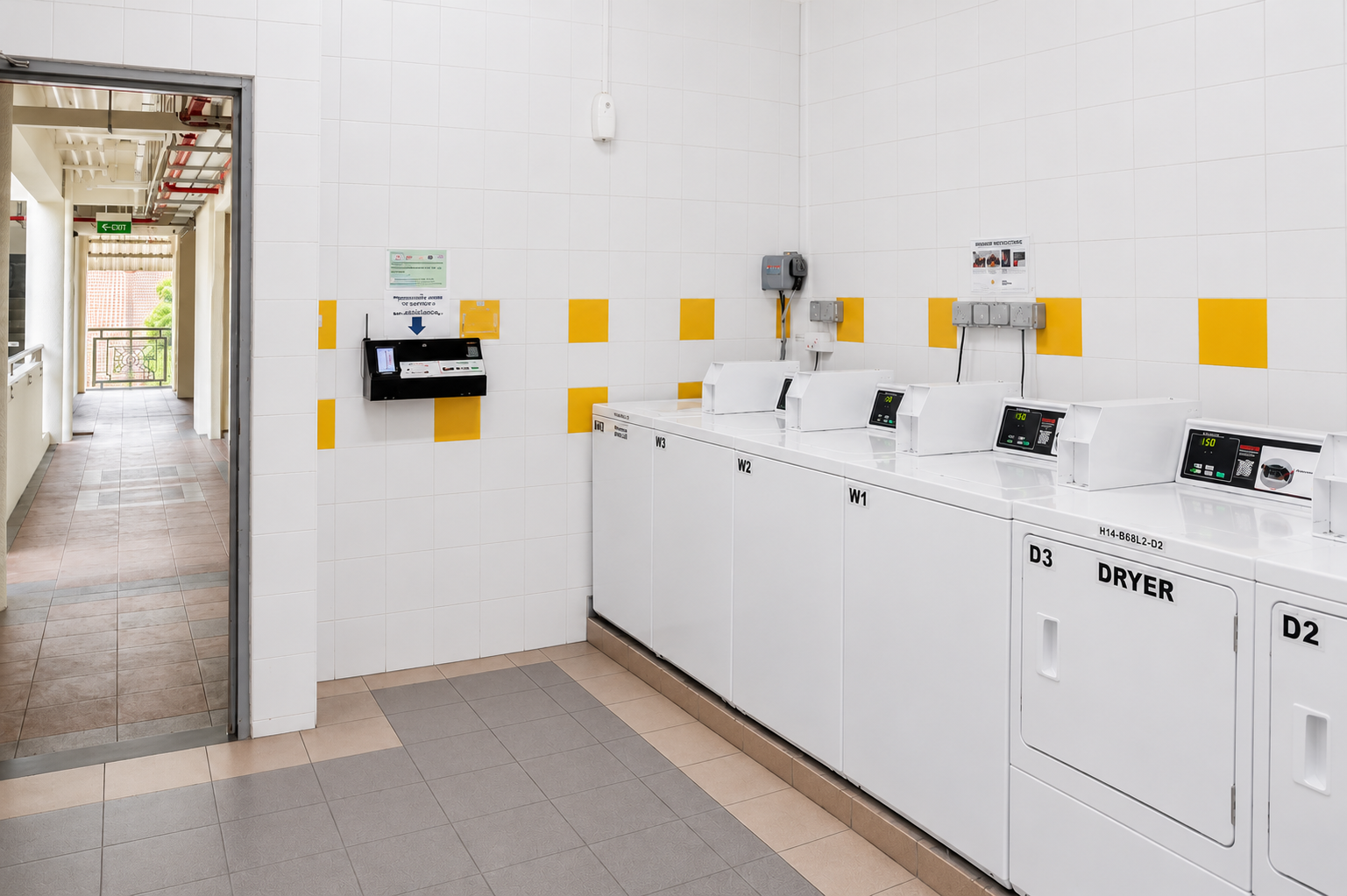 Hall 14 Laundry Room