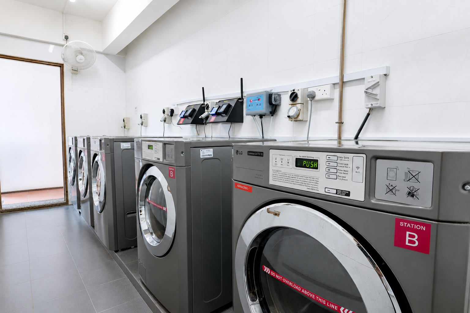 Hall 8 Laundry Room