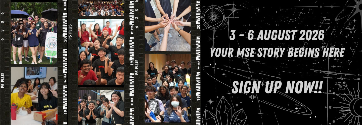 School Of Materials Science And Engineering (MSE) Freshmen Orientation Programme 2026 Sub Banner