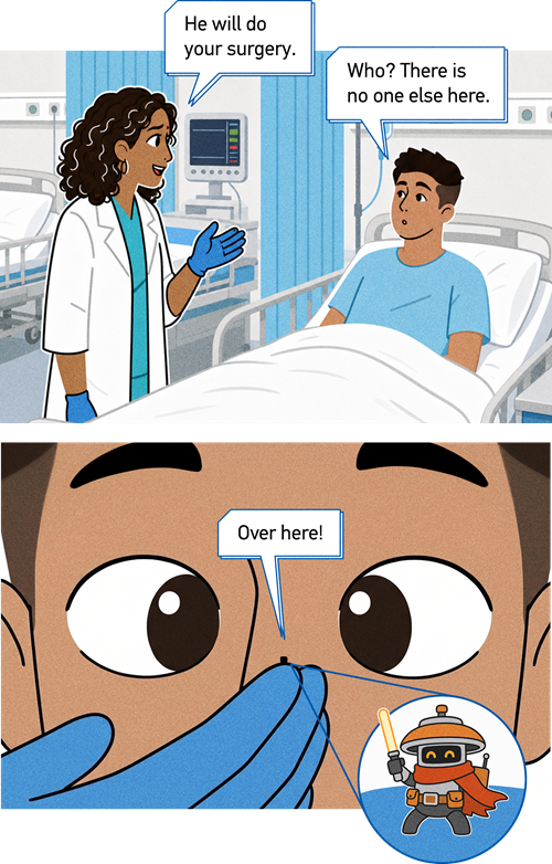 Tiny surgeon with big skills