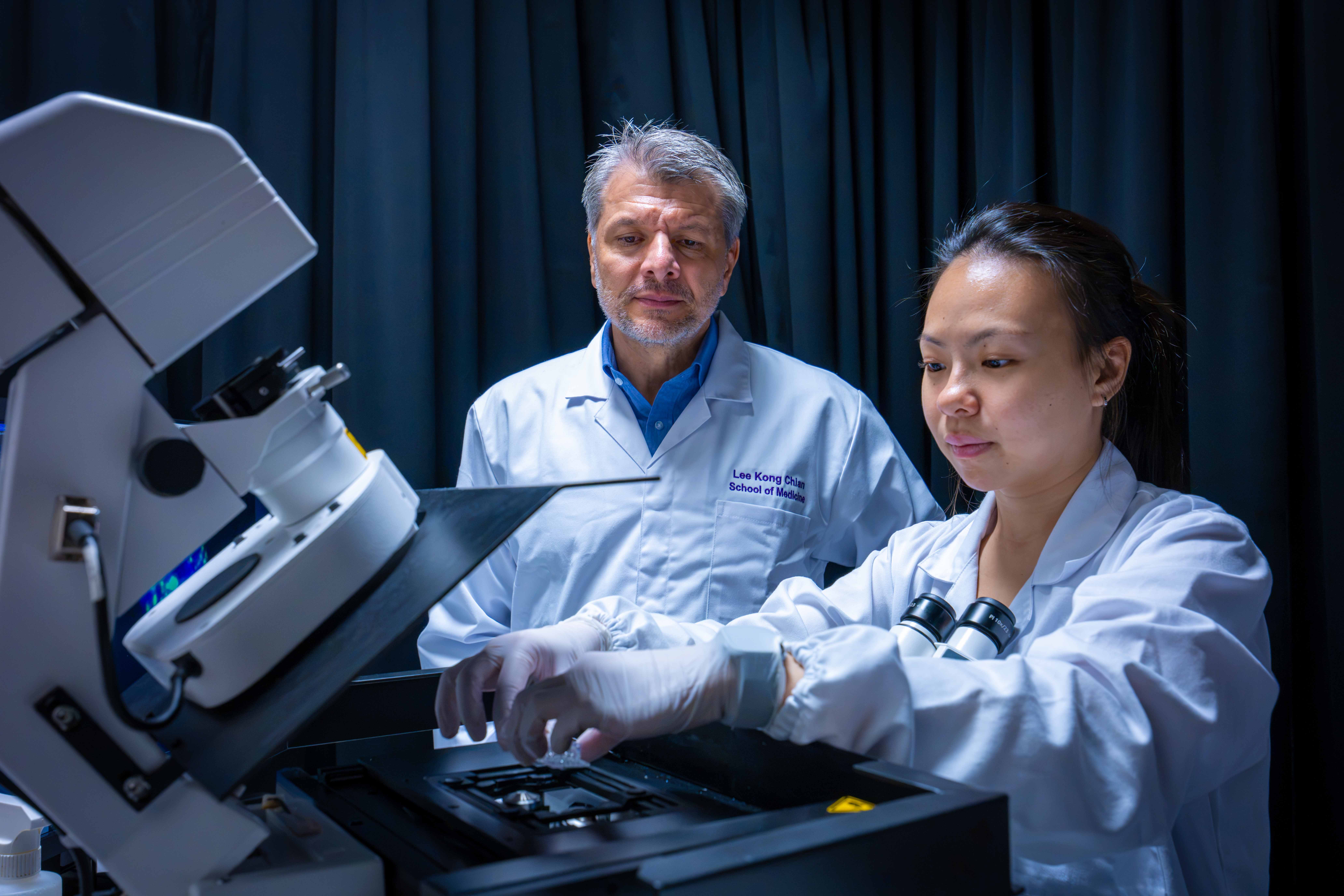 Prof Kristijan Ramadan and PhD student Joanne Loh