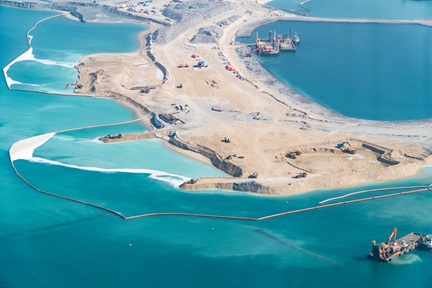 Photo showing land reclamation