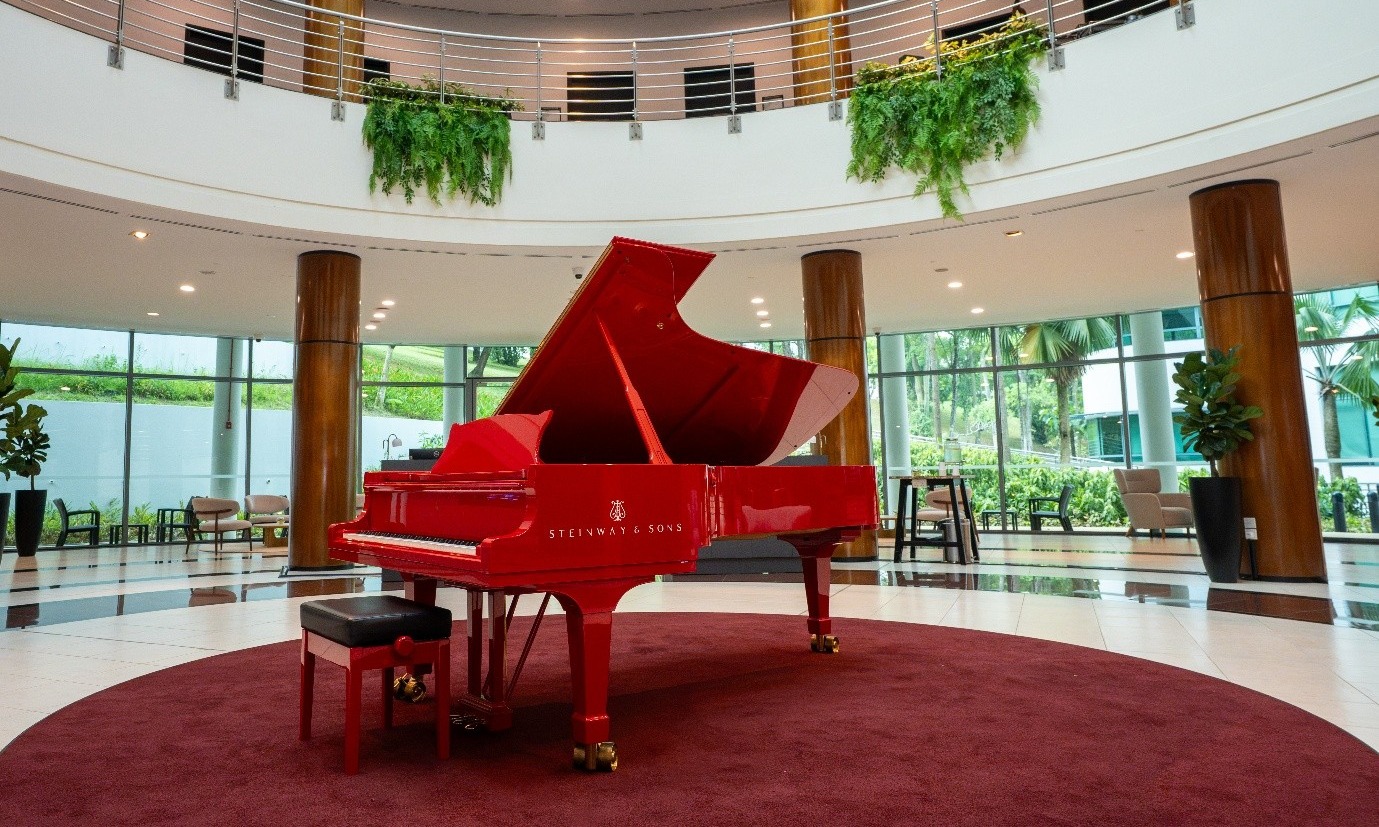 Limited Edition Red Steinway Grand Piano