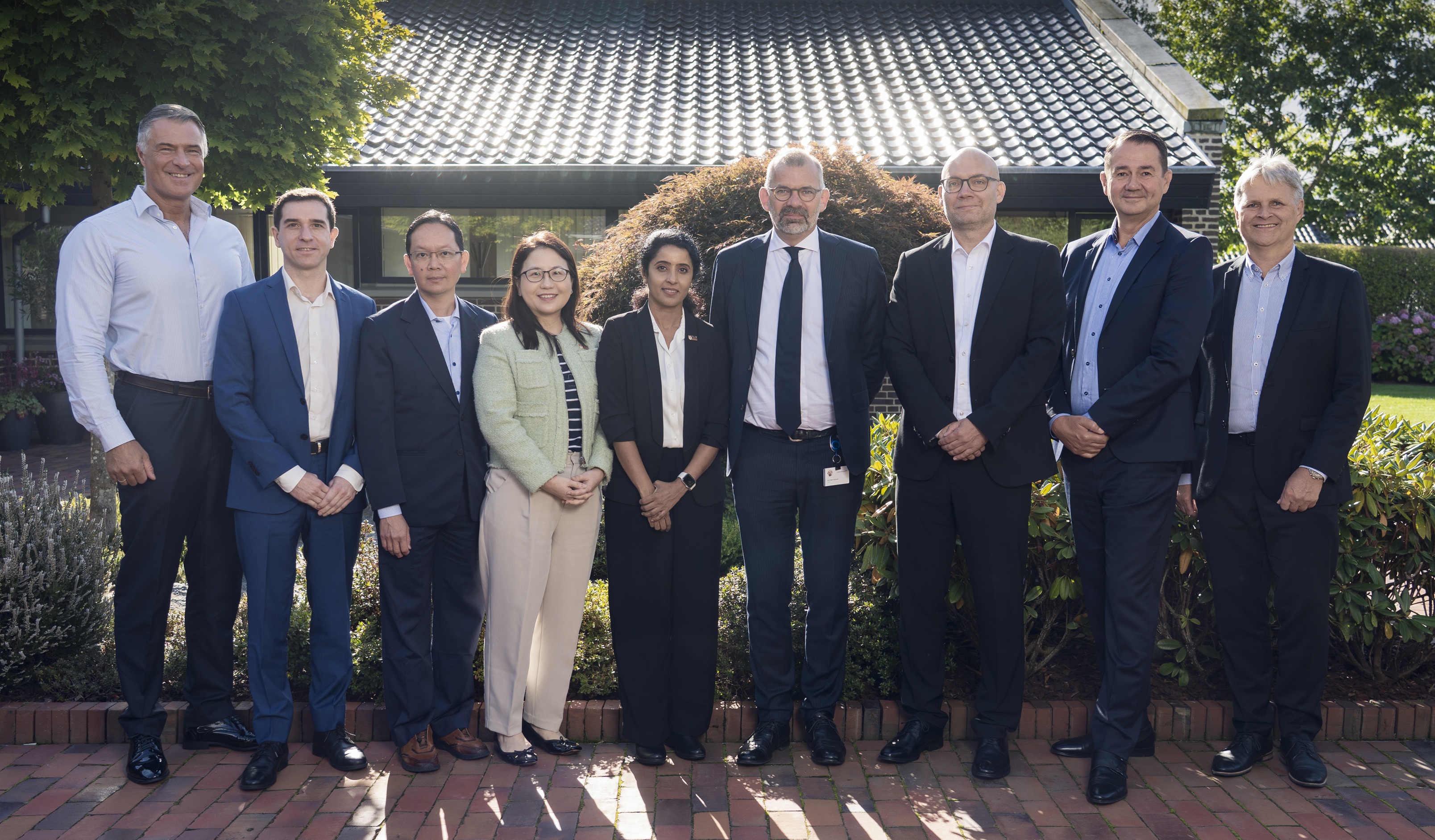 Group photo of the NTU delegation visiting the Grundfos Foundation
