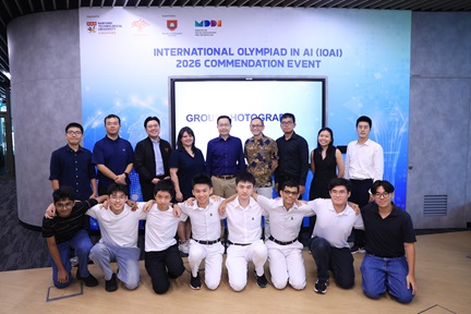 NTU Singapore held a commendation event for the participants and trainers of the 2027 International Olympiad in Artificial Intelligence on 10 Sep.