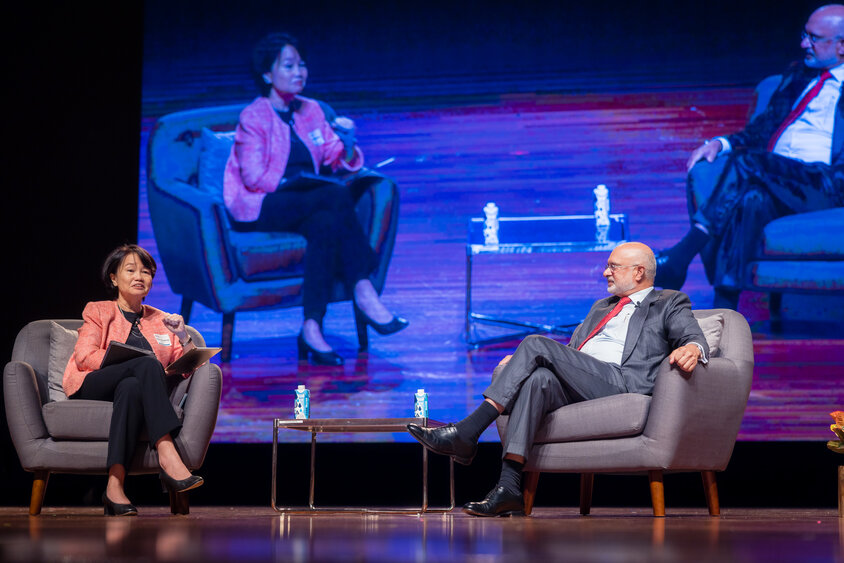 Prof Christina Soh and Mr Piyush Gupta