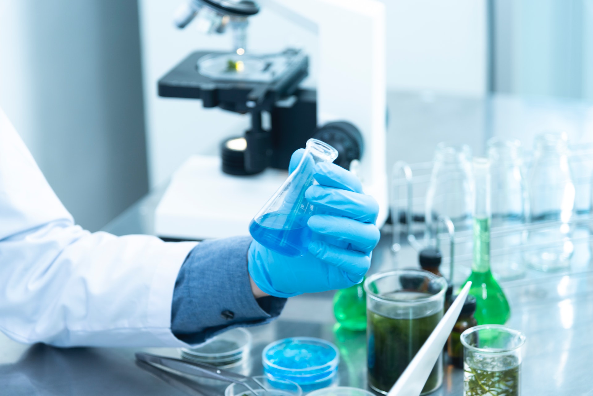 Researcher in a lab