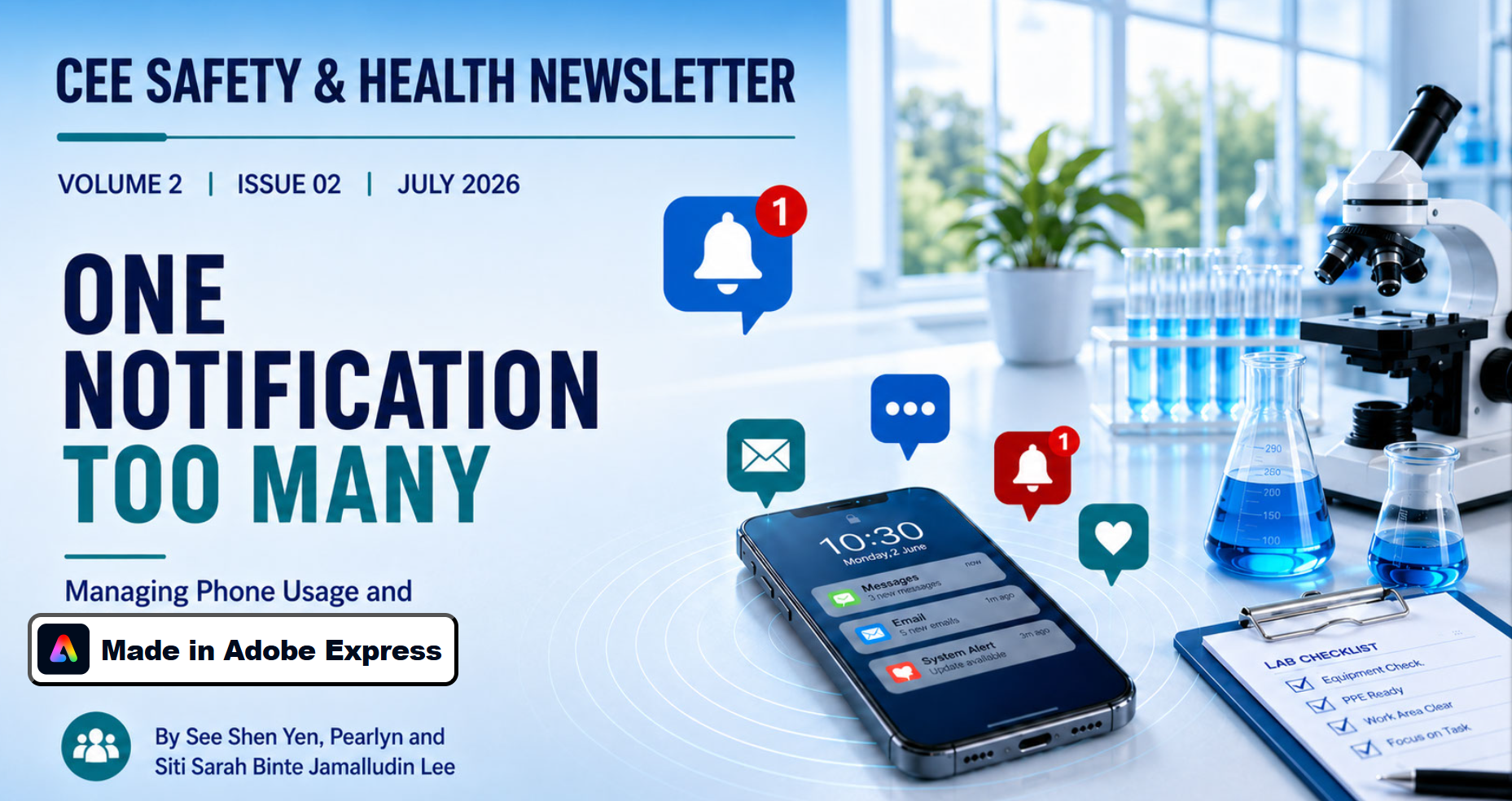 One Notification Too Many: Managing Phone Usage and Digital Distractions in Laboratories and Workspaces