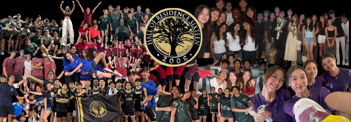 Hall 16 Freshmen Orientation Programme 2026 - Sub Banner