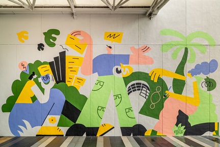 Becoming Mural at TCT Pavilion