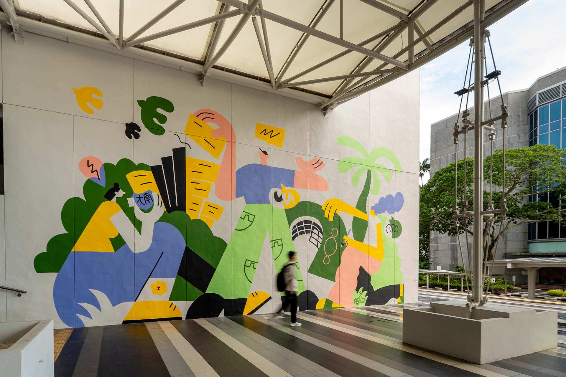8eyedspud-becoming-person Becoming Mural at TCT Pavilion