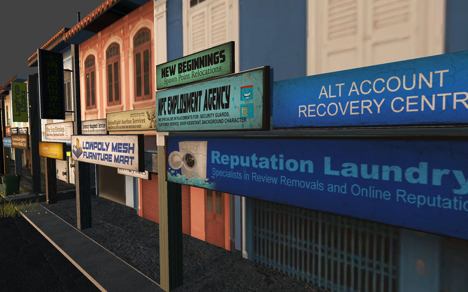 Screenshot of Drift Alley by Debbie Ding