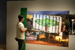 Guest viewing Marvin Tang's Further Reading artwork