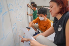Artists at work