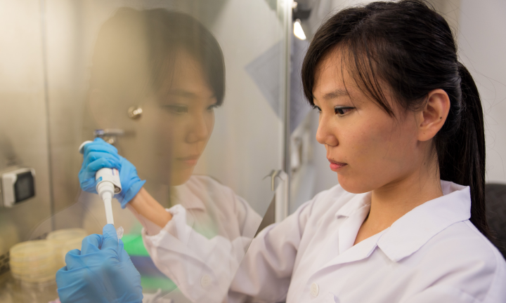 researcher in lab