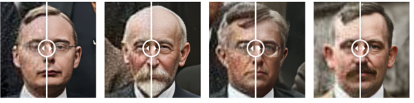 Figure 1: Enhancement of the old photo of the 5-th Solvay conference taken in 1927