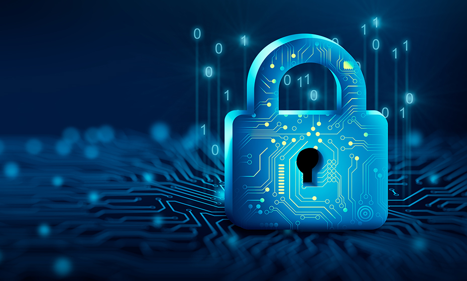 Padlock keyhole data security