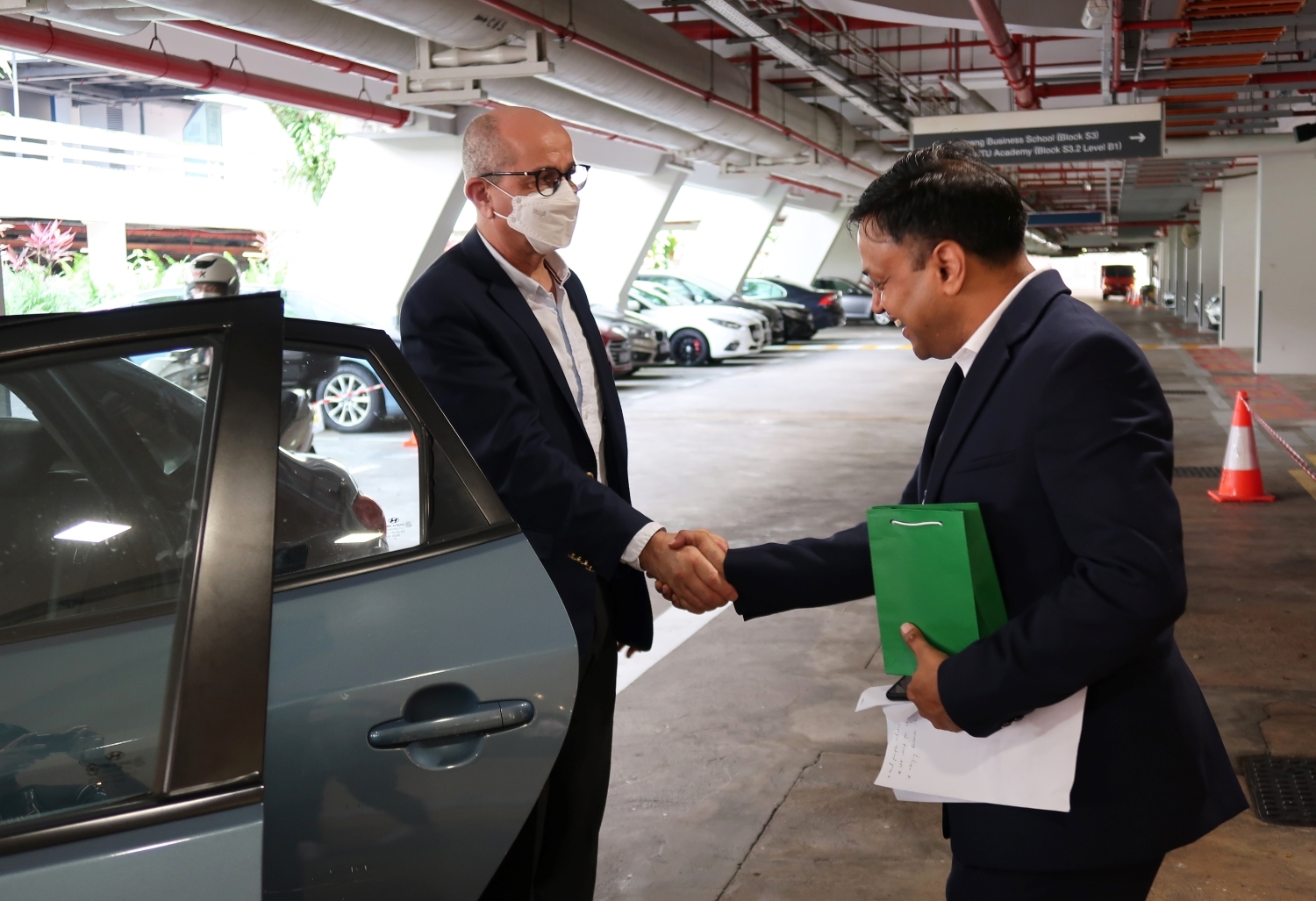 Amit sending off the Ambassador