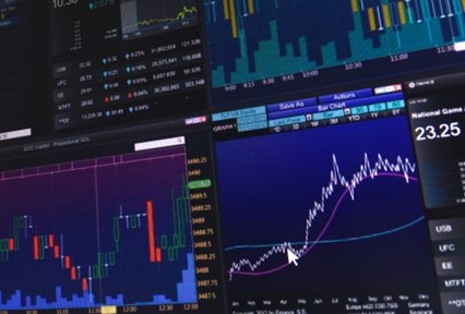 Stock market charts