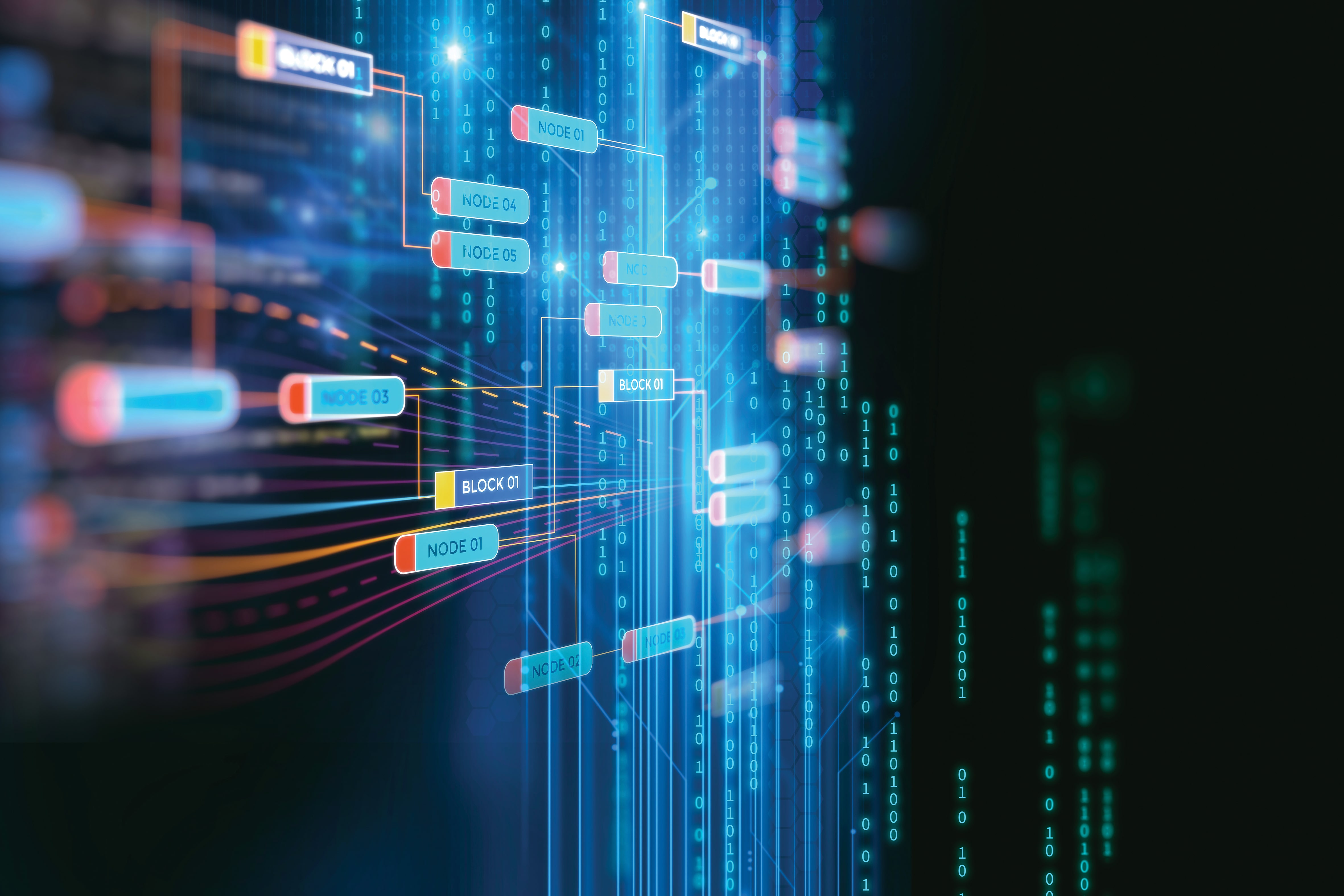 Nodes in a blockchain