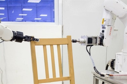 Robots building IKEA furniture