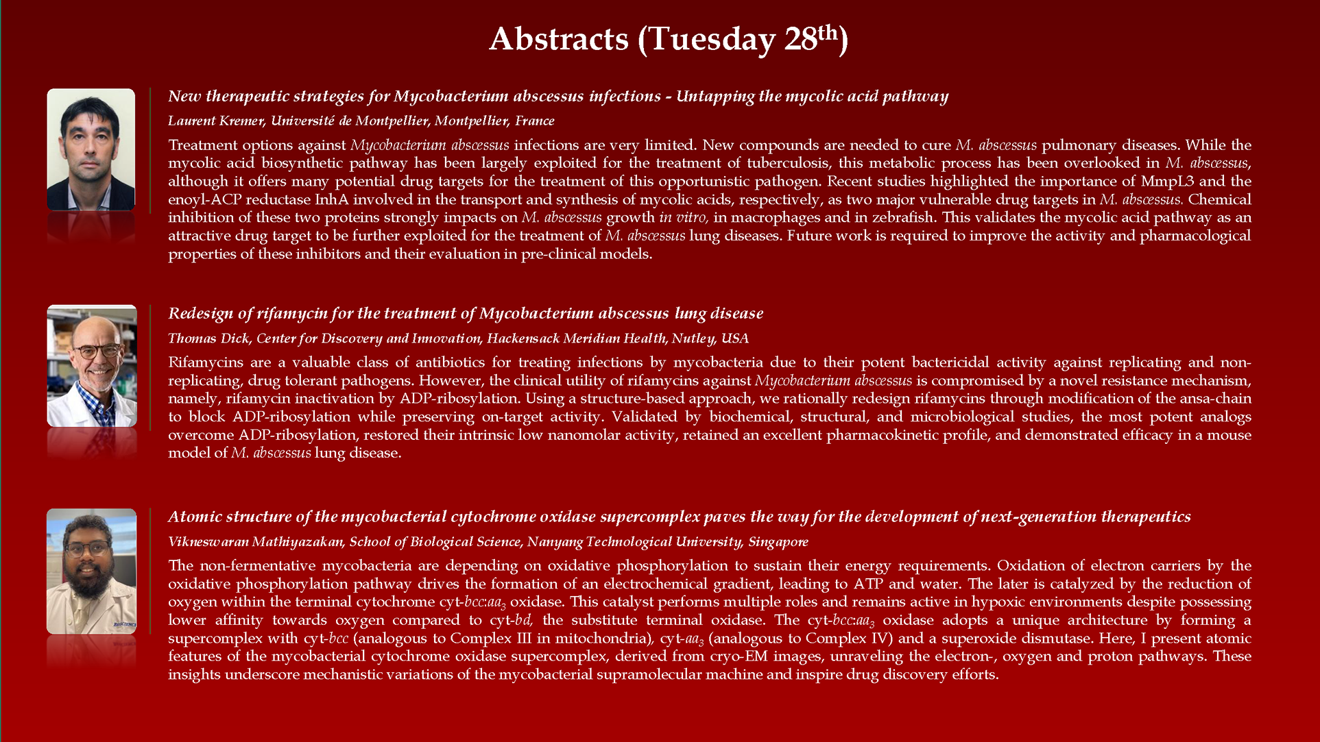 Abstracts of Day 2 (28th May) - 2 0f 3