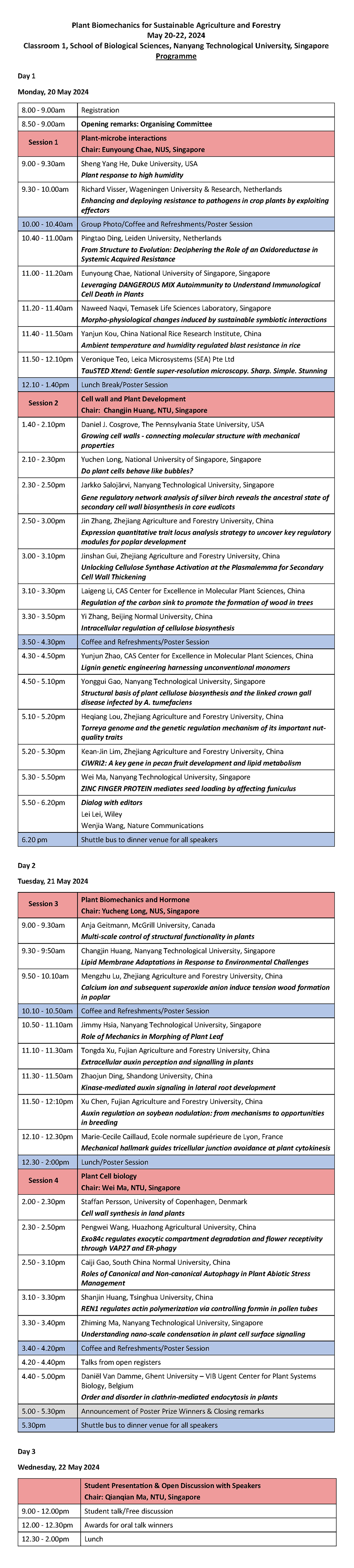 Programme