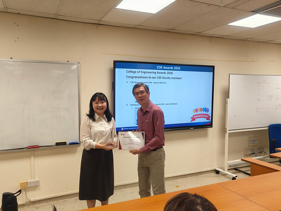 Asst Prof Yan Ran_CoE Award 2026 SM_1080 Asst Prof Yan Ran_CoE Award 2026