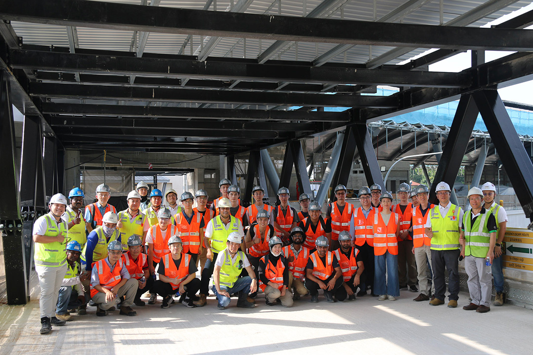 Image 1_NTU MRT Project 2026_1080px Group photo taken during the visit to J113/J115A MRT Project