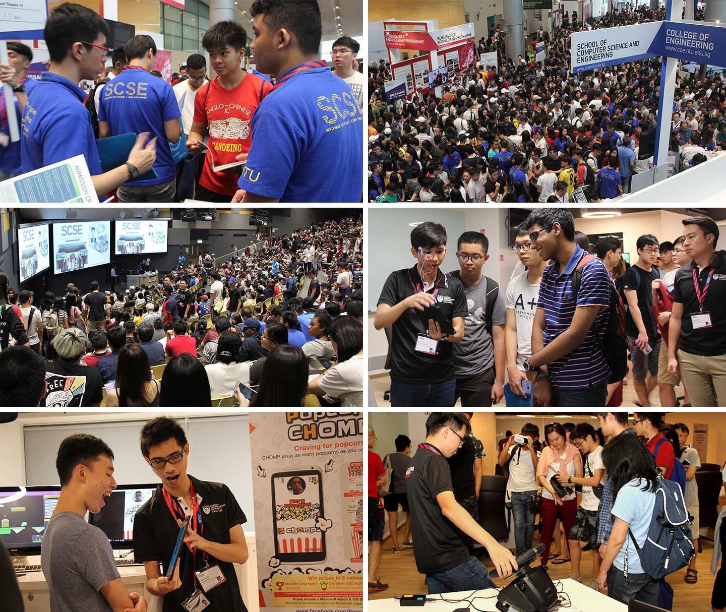 There was a plenty of action at the School of Computer Science and Engineering (SCSE) Open House on 3 March 2018, in conjunction with the annual NTU Open House which showcases the best of the young and research-intensive university.