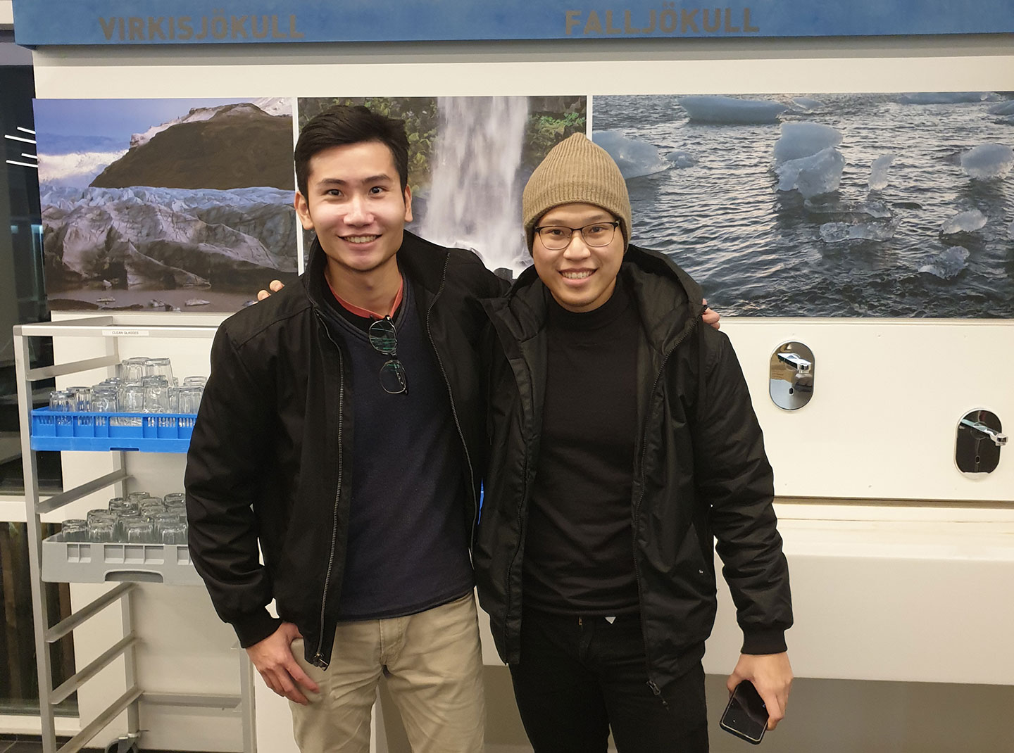 Photo of Hewlett-Packard Gold Medal awardee and friend.