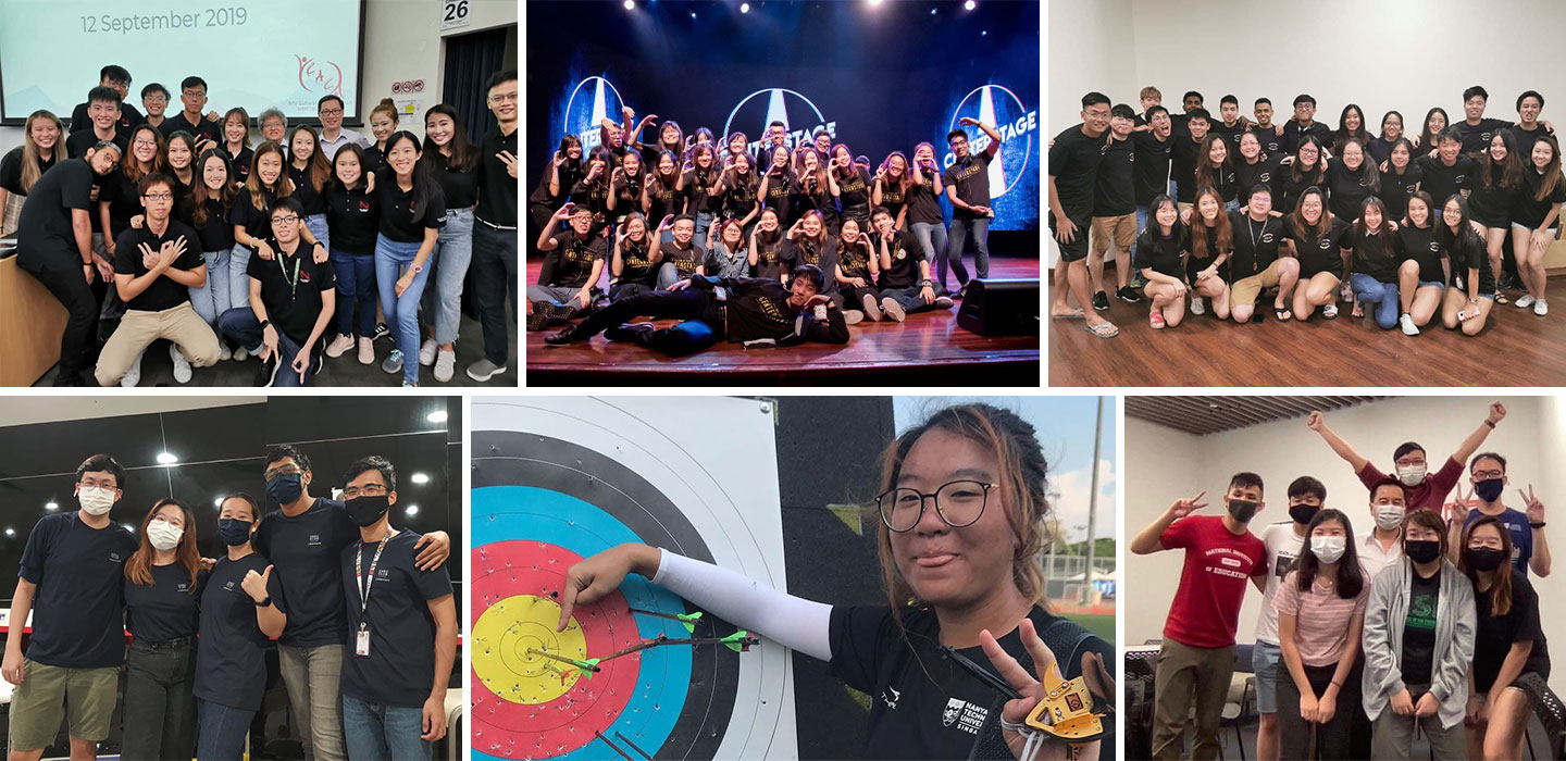 Photo collage of activities that Alice Chua took part.
