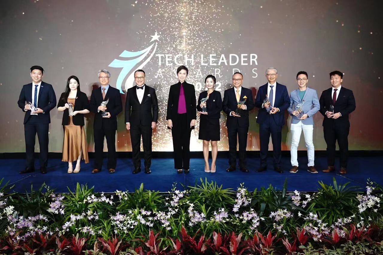 Stage photo of awardees