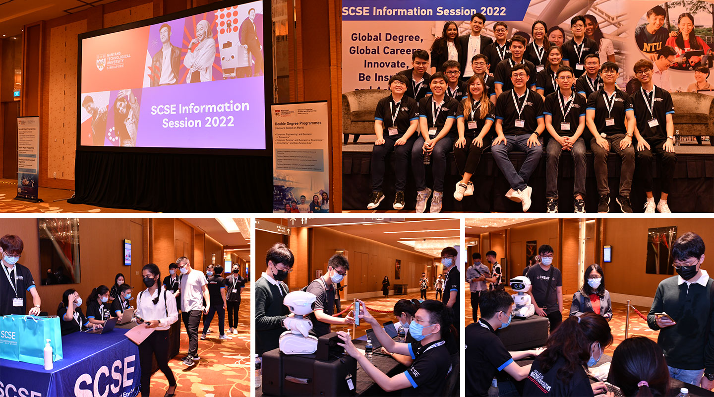 collage photo of SCSE Admissions Information Session 2022
